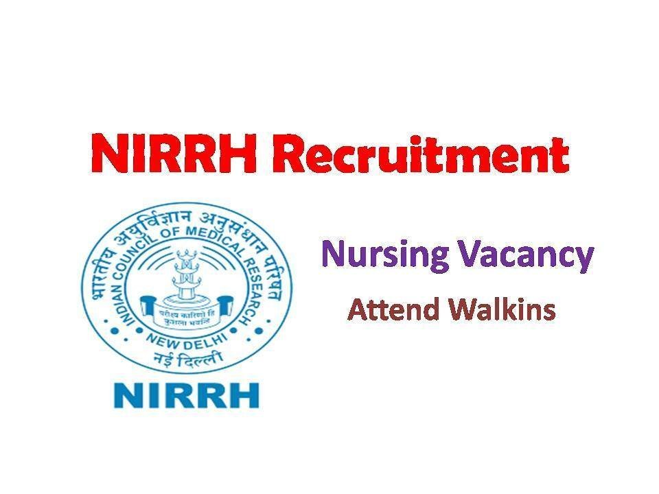 NIRRH Recruitment 2019