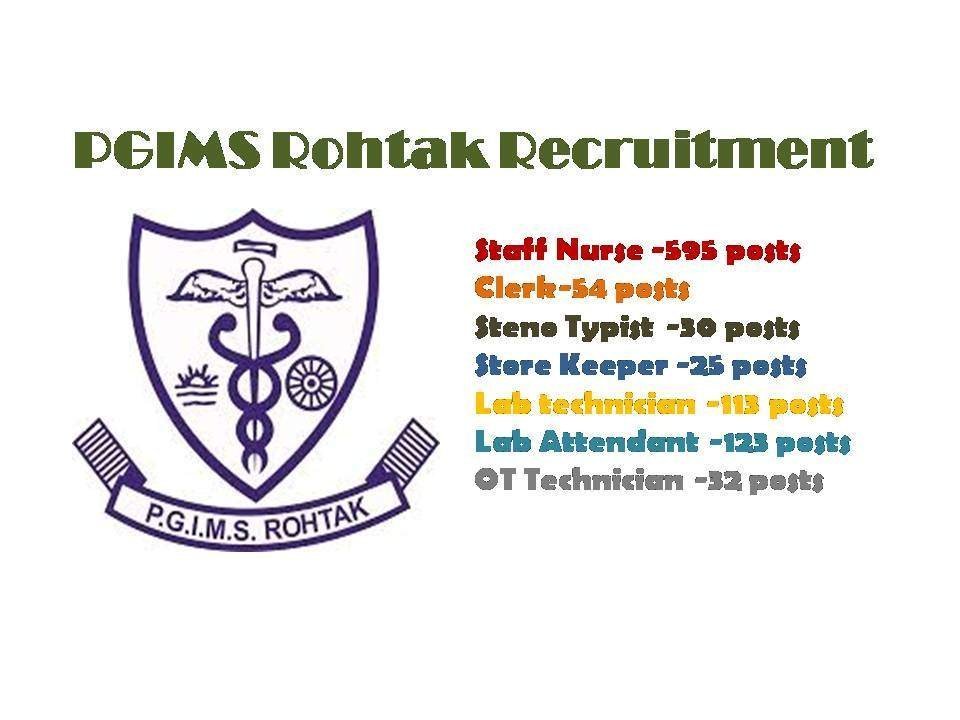 PGIMS Rohtak Recruitment