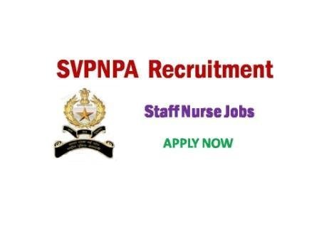 SVPNPA Recruitment